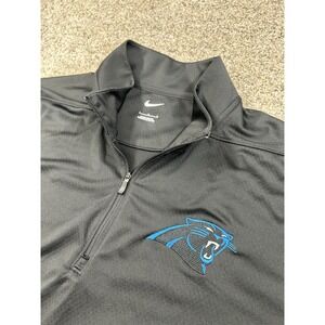 Carolina Panthers NFL 1/4 Zip Nike Dri-Fit Pullover Size L Bud Light #0043